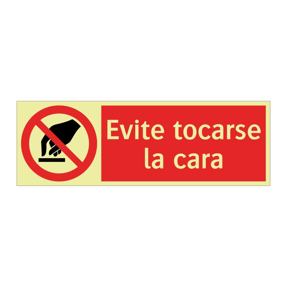 Evite tocarse la cara