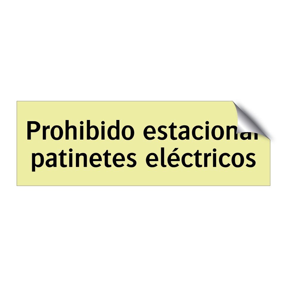 Prohibido estacionar patinetes eléctricos