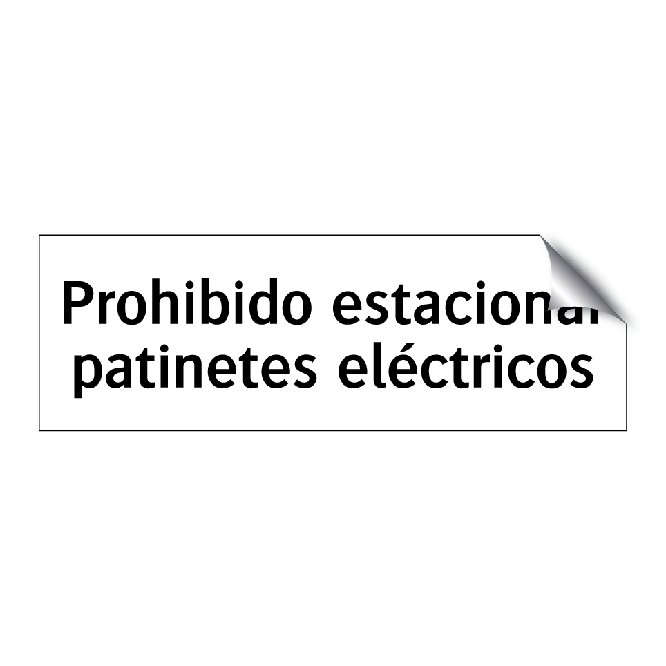 Prohibido estacionar patinetes eléctricos