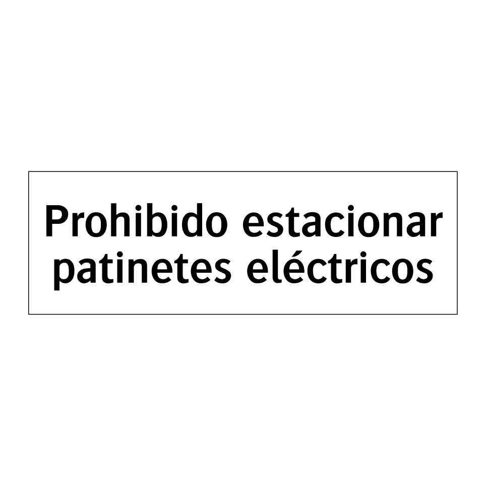Prohibido estacionar patinetes eléctricos