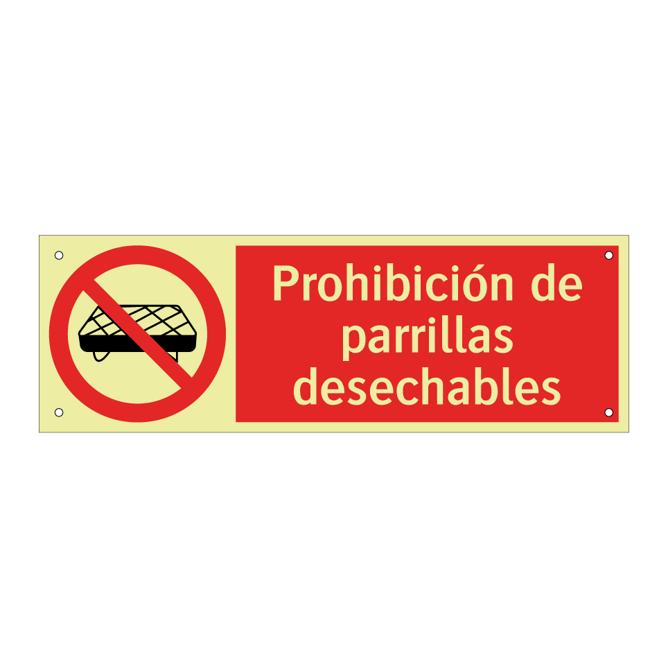 Prohibición de parrillas desechables