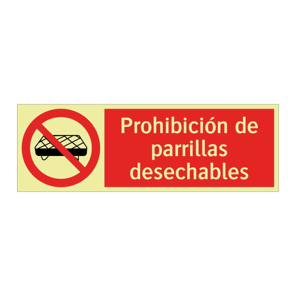 Prohibición de parrillas desechables
