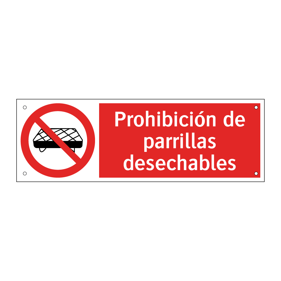Prohibición de parrillas desechables
