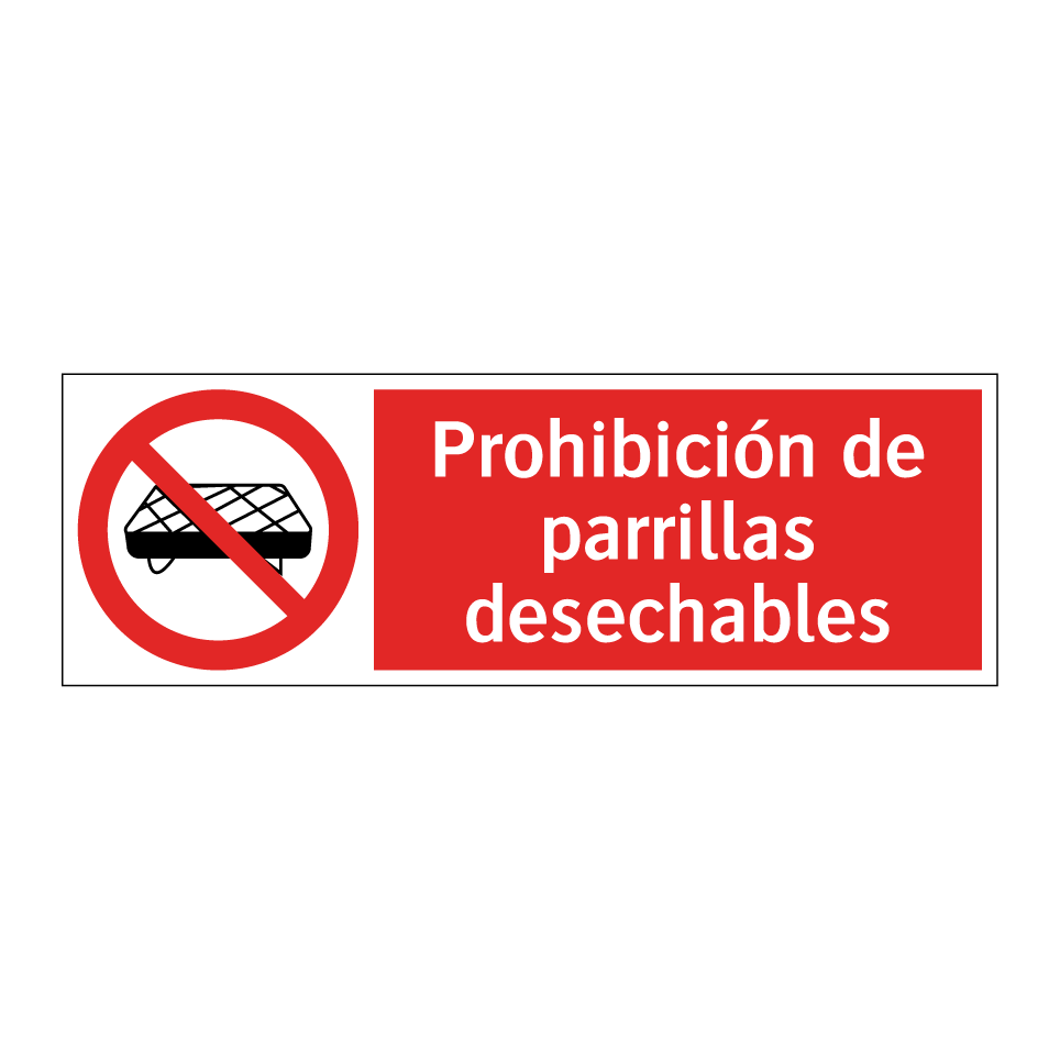 Prohibición de parrillas desechables