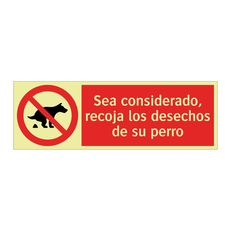 Sea considerado, recoja los desechos de su perro