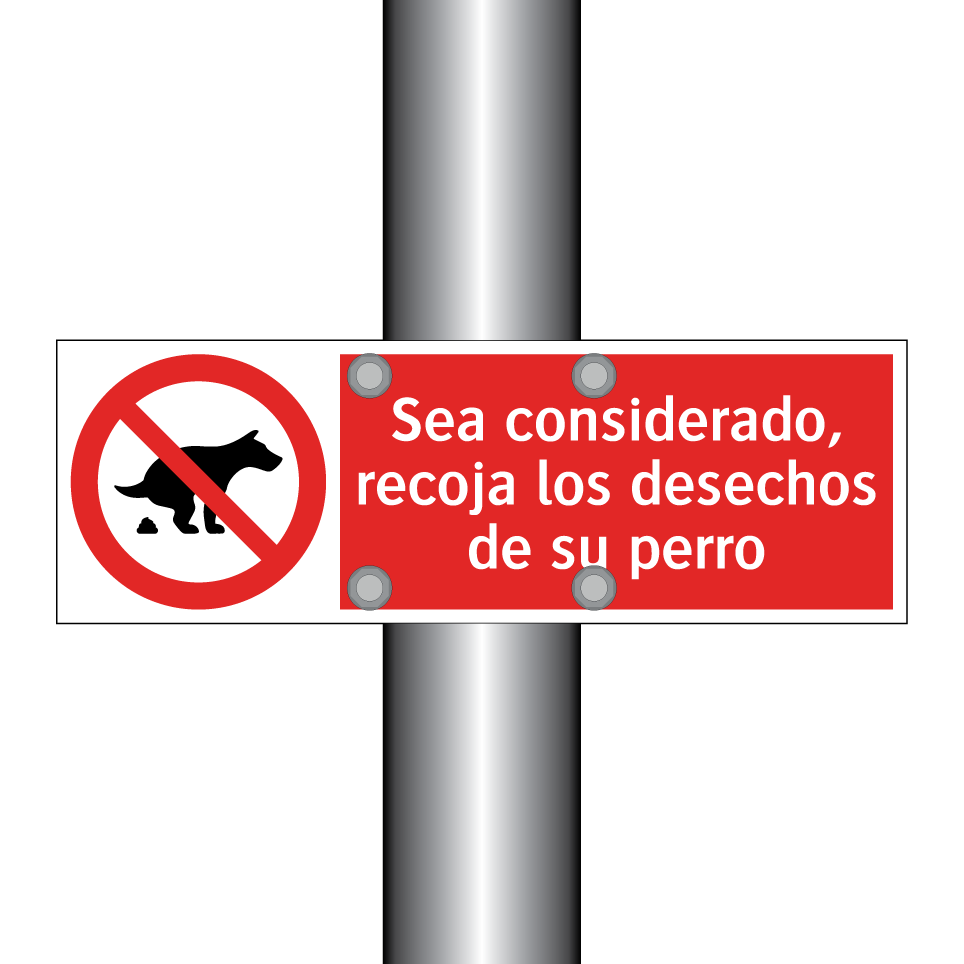 Sea considerado, recoja los desechos de su perro