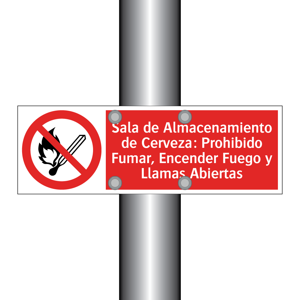 Sala de Almacenamiento de Cerveza: Prohibido Fumar, Encender Fuego y Llamas Abiertas