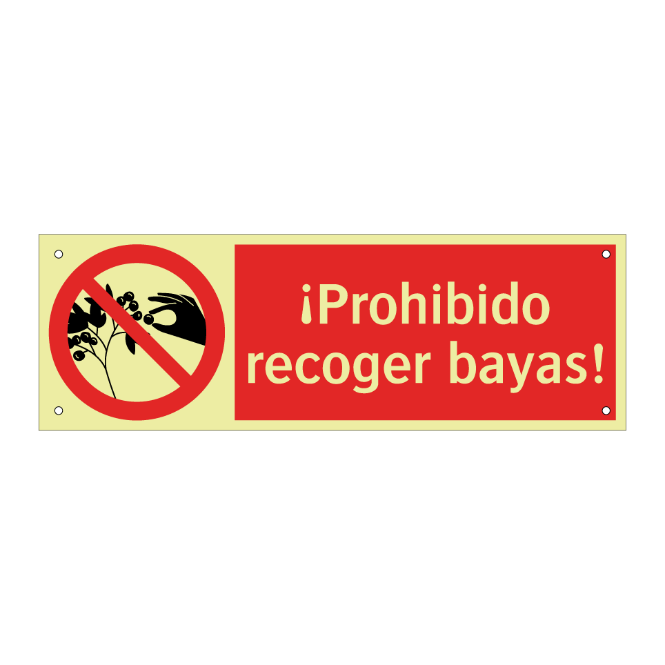 ¡Prohibido recoger bayas!
