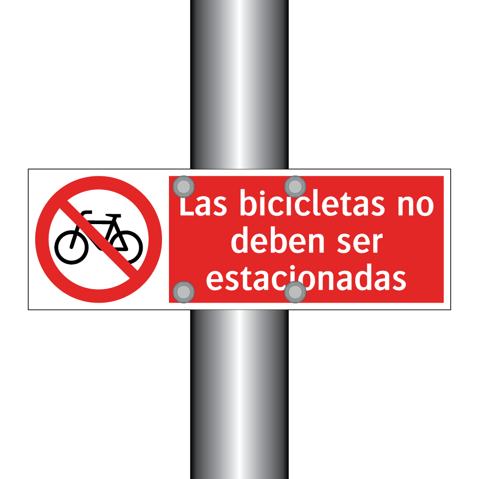 Las bicicletas no deben ser estacionadas