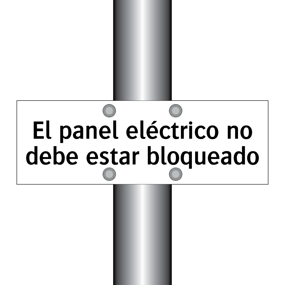 El panel eléctrico no debe estar bloqueado