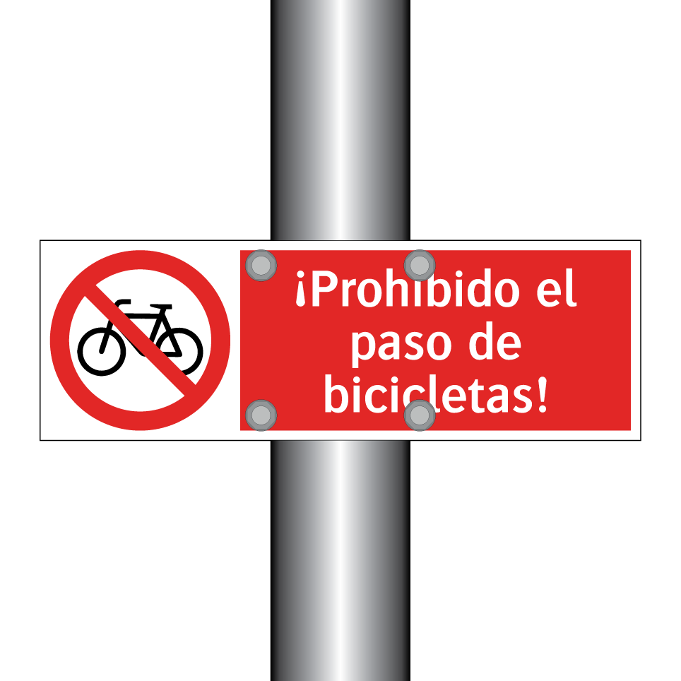 ¡Prohibido el paso de bicicletas!