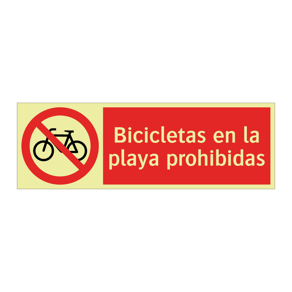 Bicicletas en la playa prohibidas