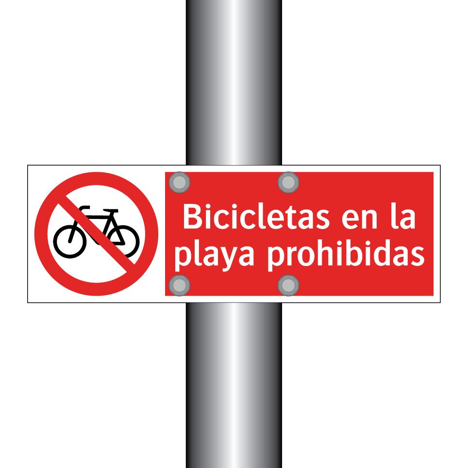 Bicicletas en la playa prohibidas