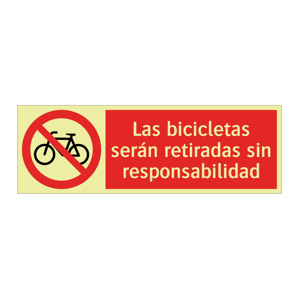 Las bicicletas serán retiradas sin responsabilidad
