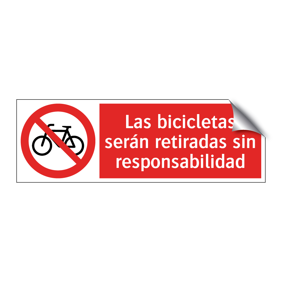 Las bicicletas serán retiradas sin responsabilidad
