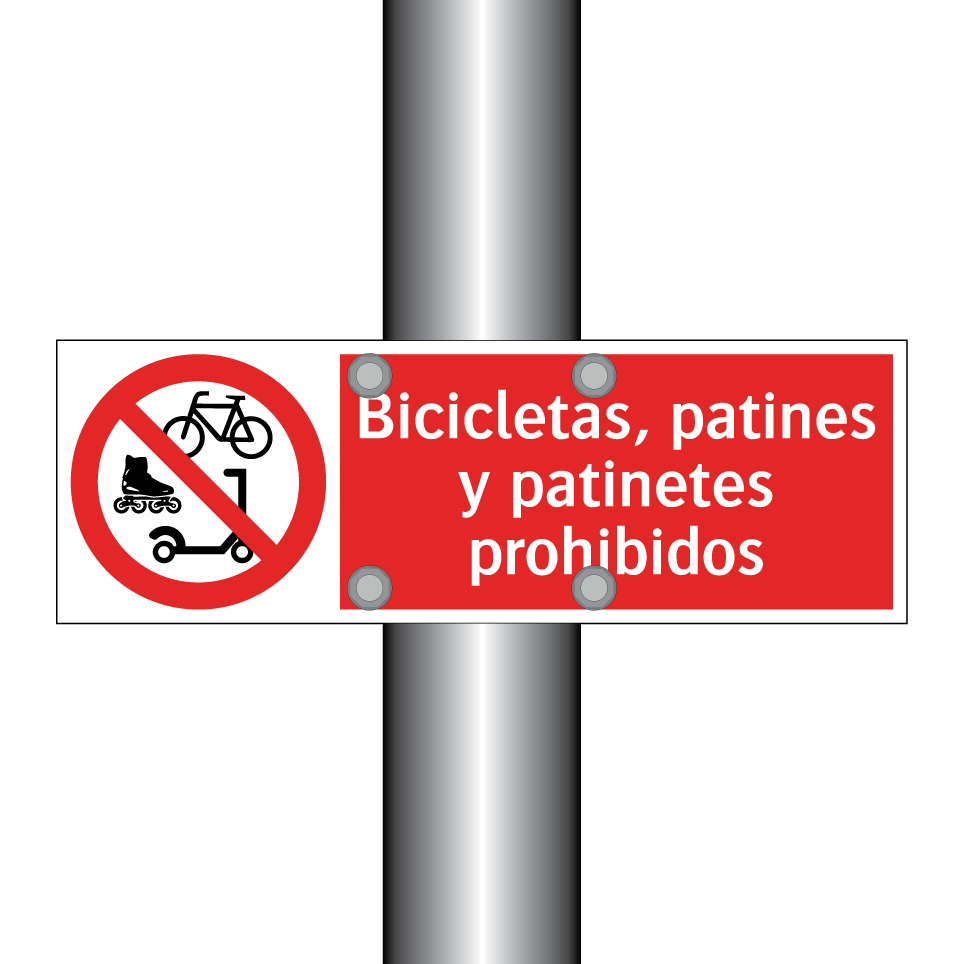 Bicicletas, patines y patinetes prohibidos