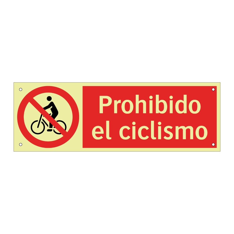 Prohibido el ciclismo