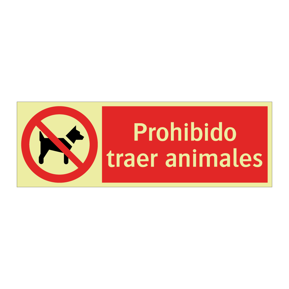 Prohibido traer animales