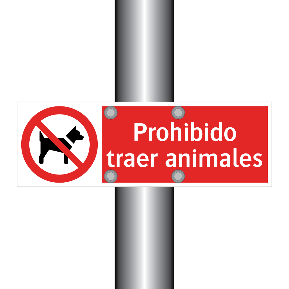 Prohibido traer animales
