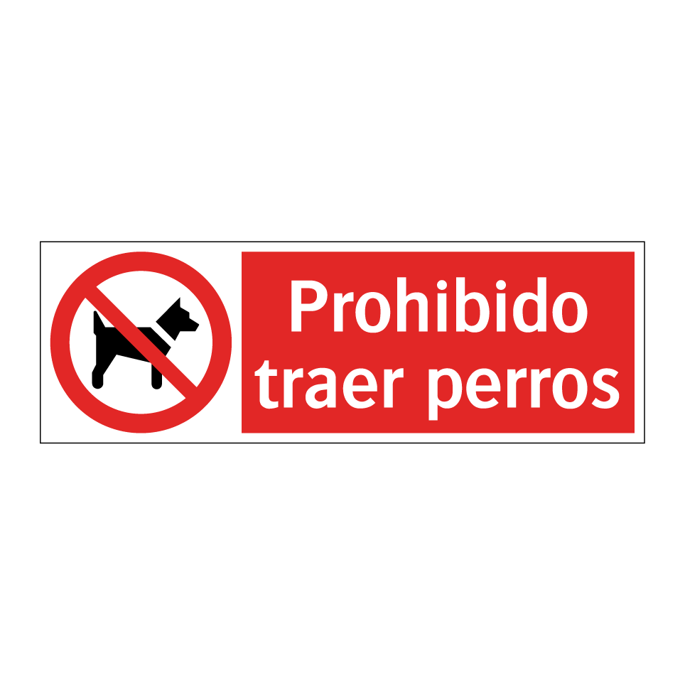 Prohibido traer perros