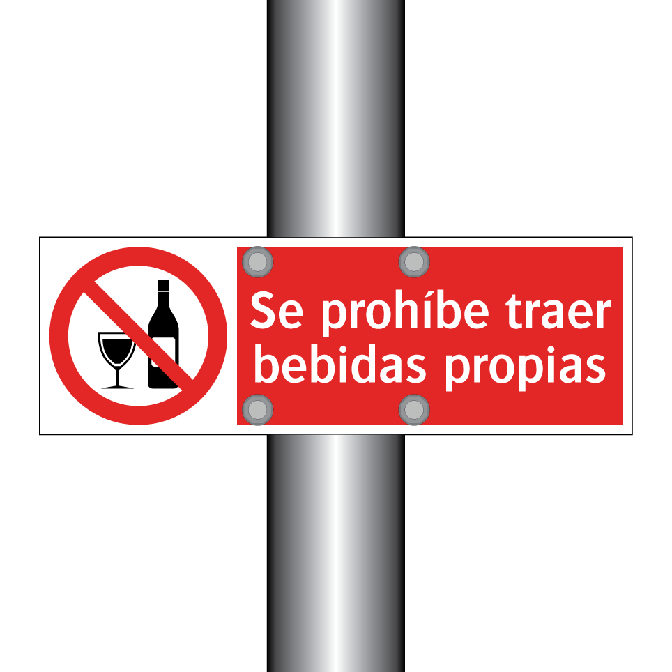 Se prohíbe traer bebidas propias