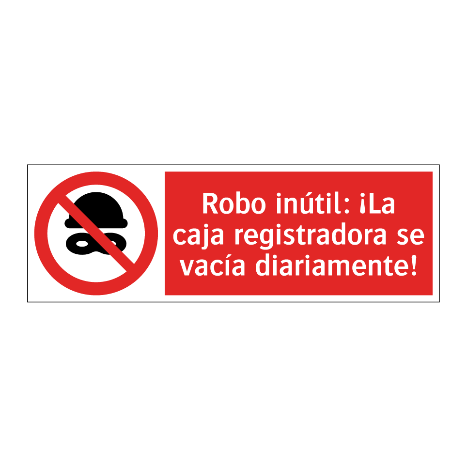 Robo inútil: ¡La caja registradora se vacía diariamente!