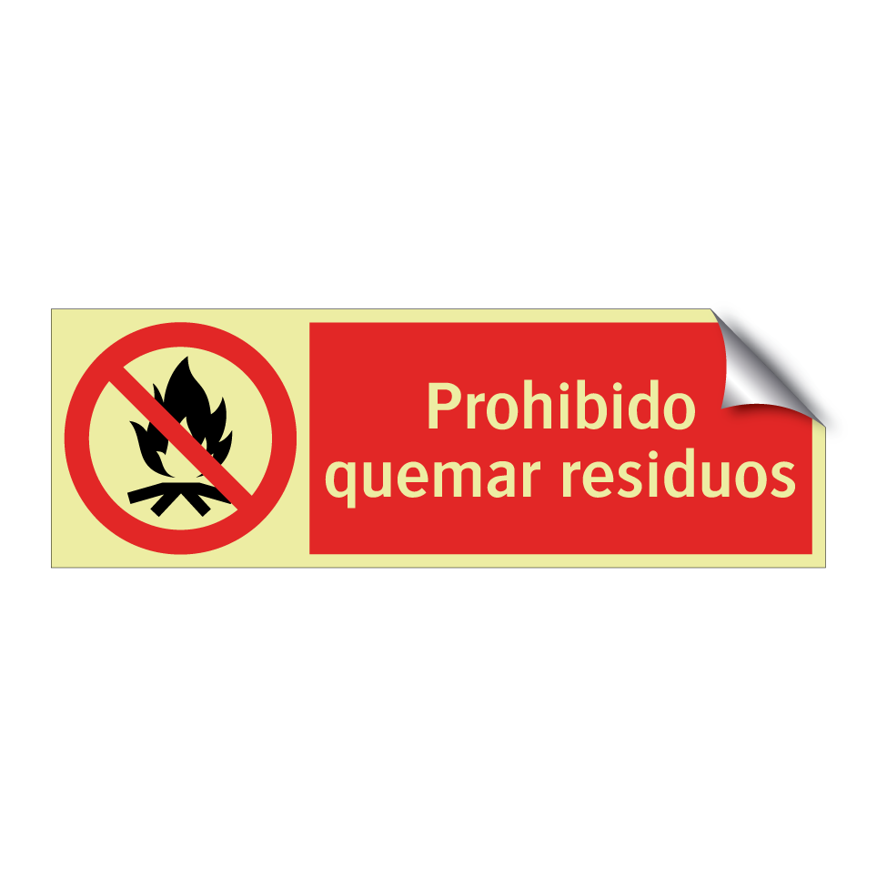 Prohibido quemar residuos