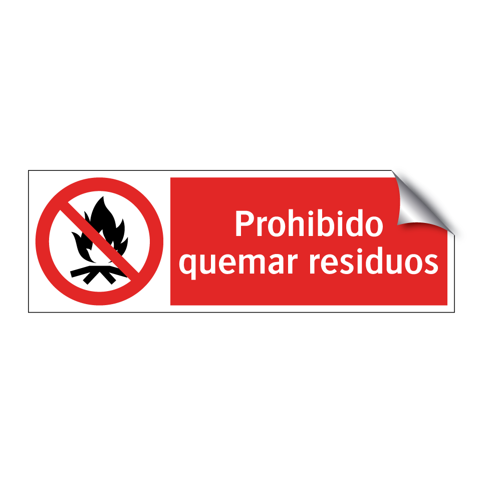 Prohibido quemar residuos