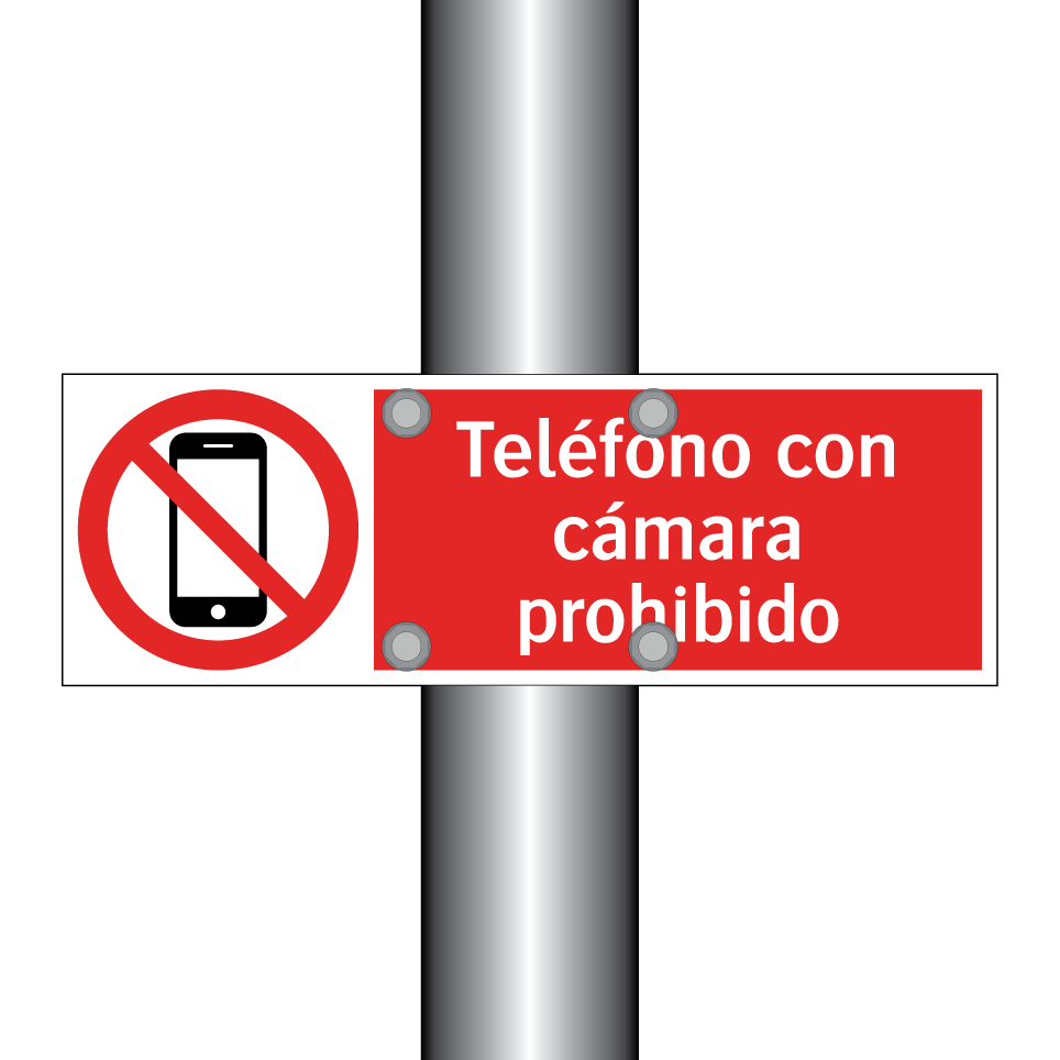 Teléfono con cámara prohibido