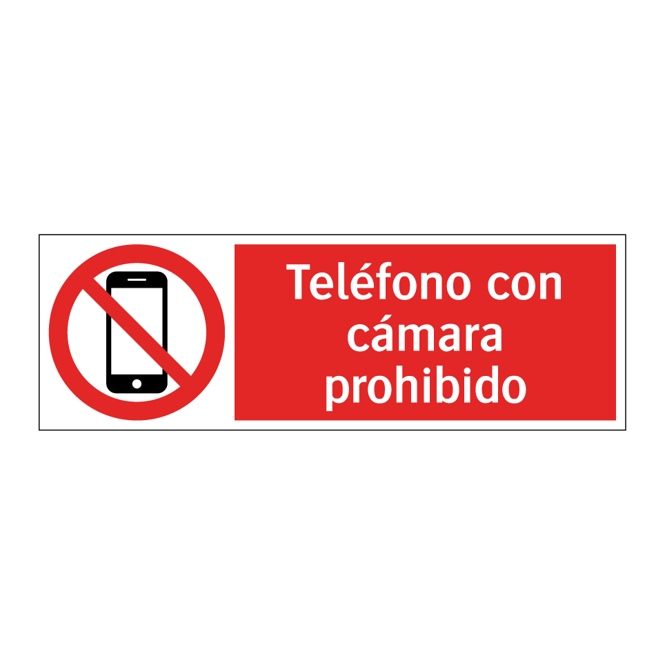 Teléfono con cámara prohibido