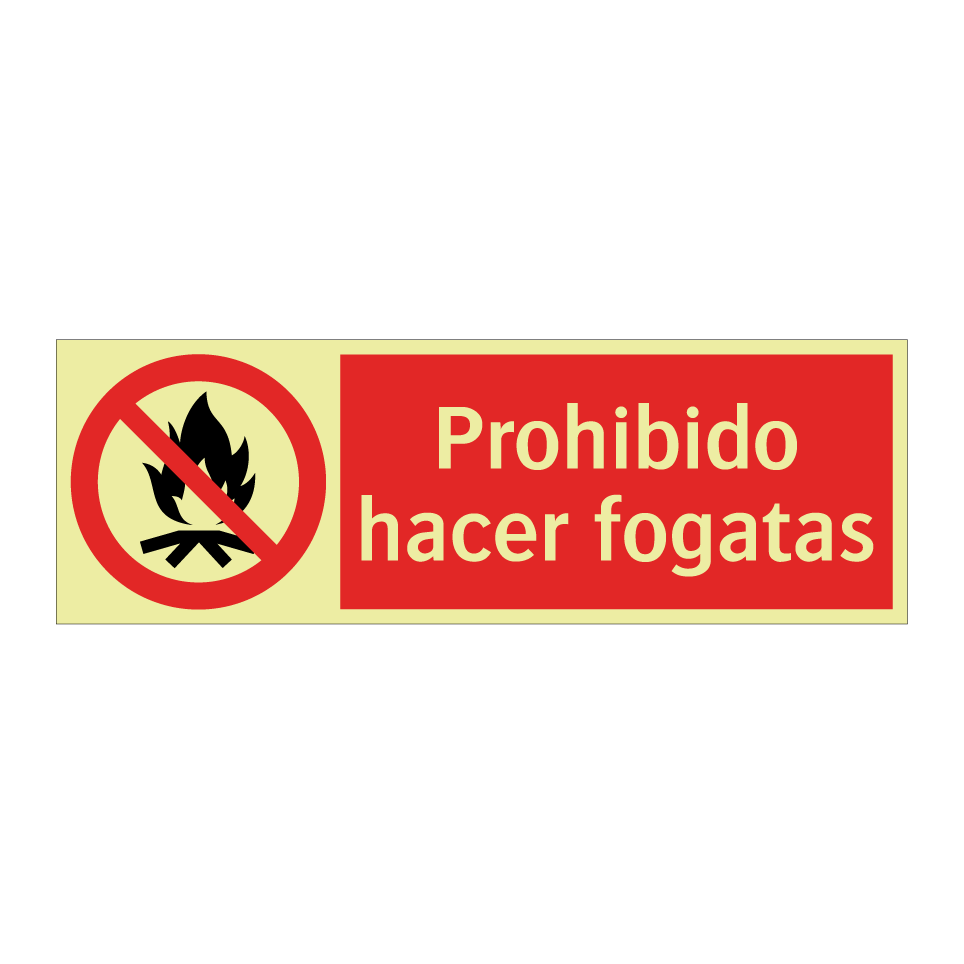 Prohibido hacer fogatas