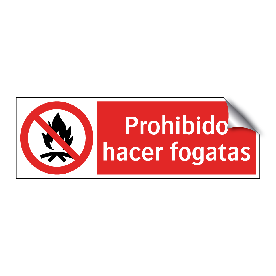 Prohibido hacer fogatas