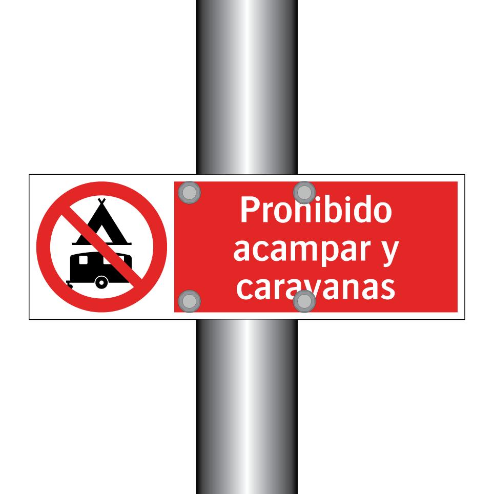 Prohibido acampar y caravanas