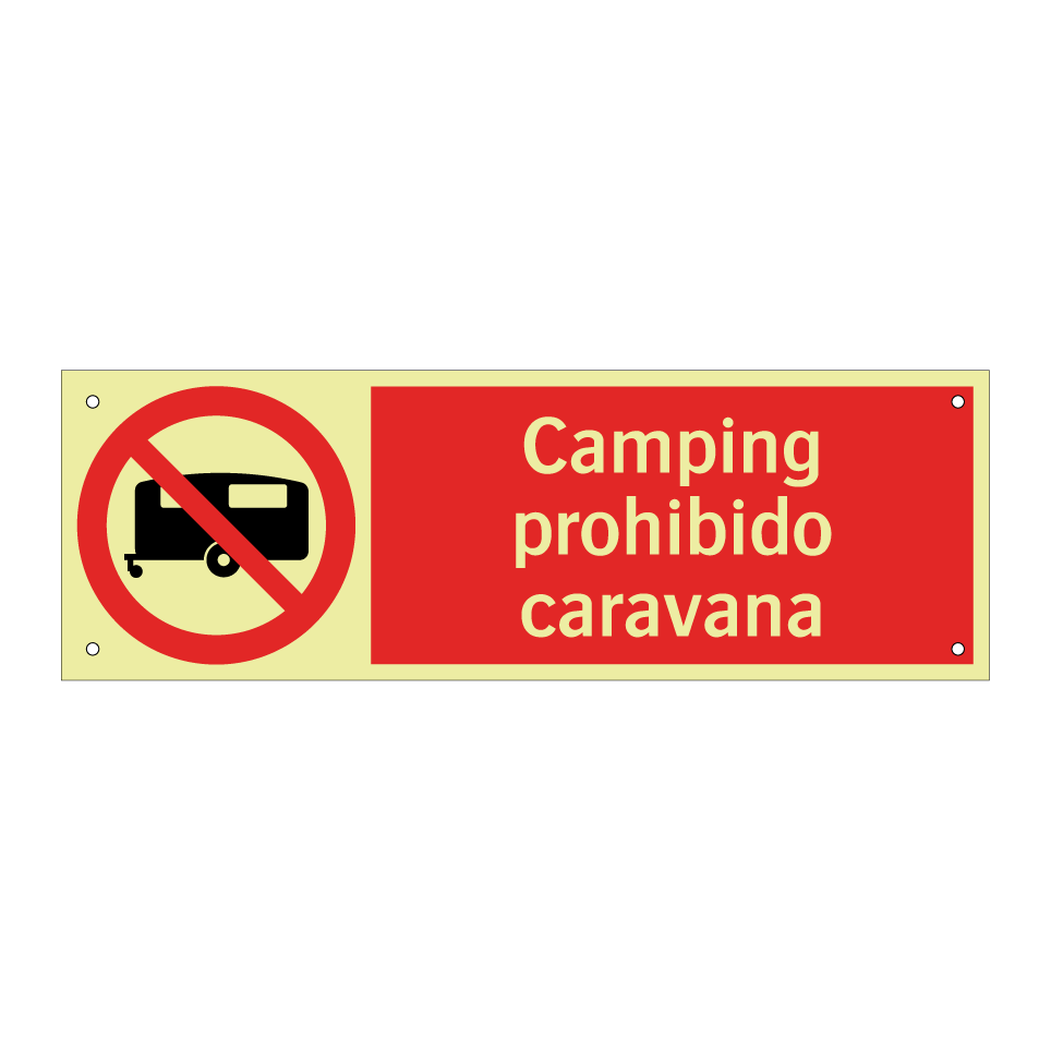 Camping prohibido caravana