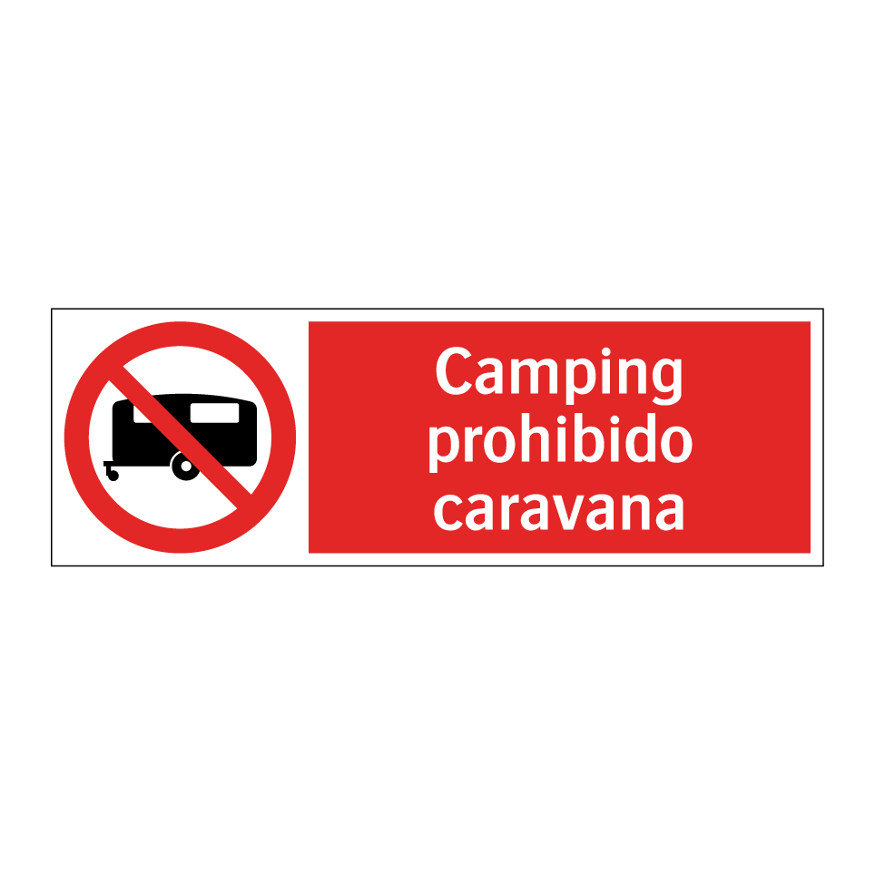 Camping prohibido caravana