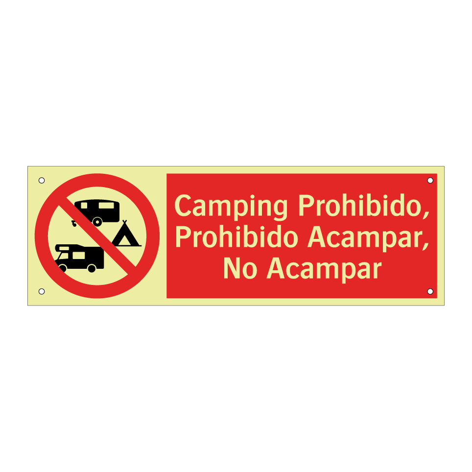 Camping Prohibido, Prohibido Acampar, No Acampar