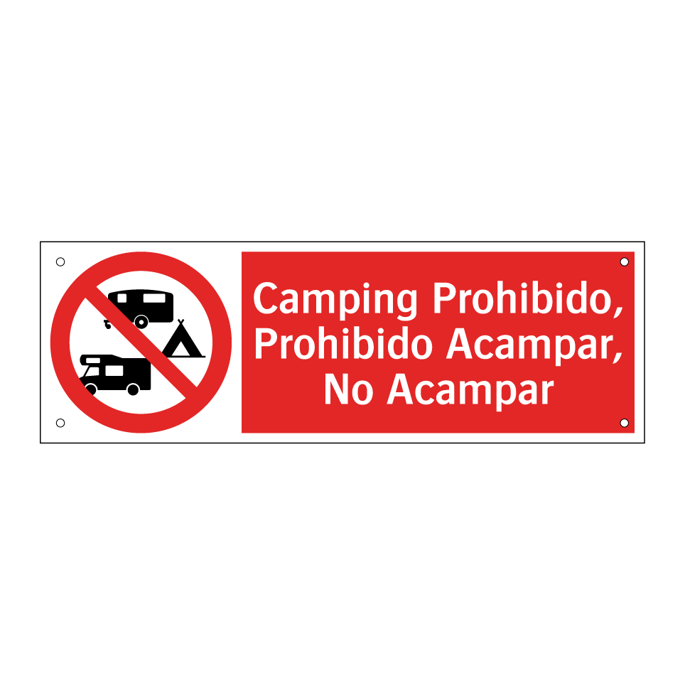 Camping Prohibido, Prohibido Acampar, No Acampar