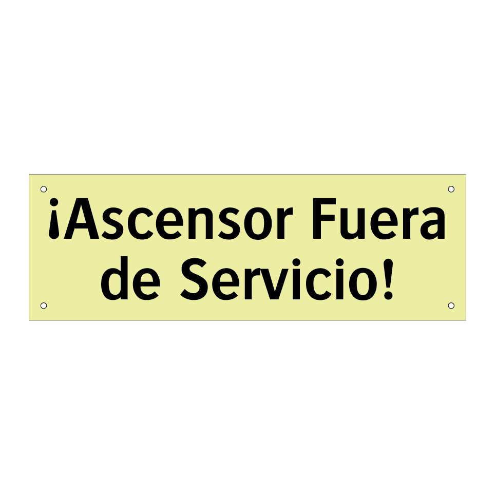 ¡Ascensor Fuera de Servicio!