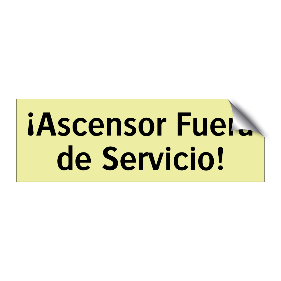 ¡Ascensor Fuera de Servicio!