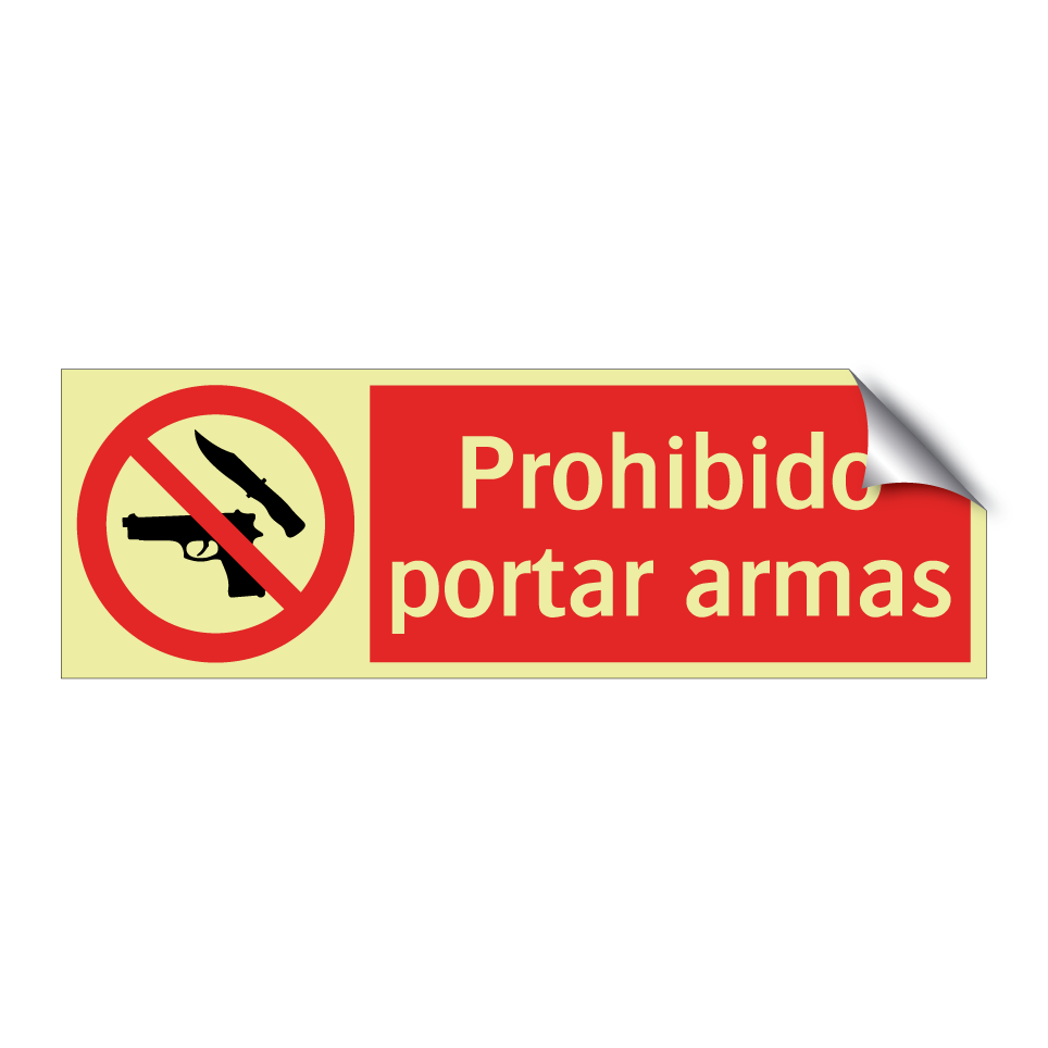 Prohibido portar armas