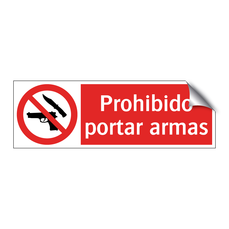 Prohibido portar armas