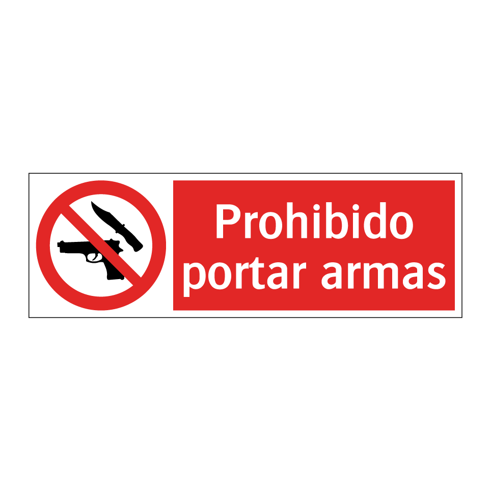 Prohibido portar armas