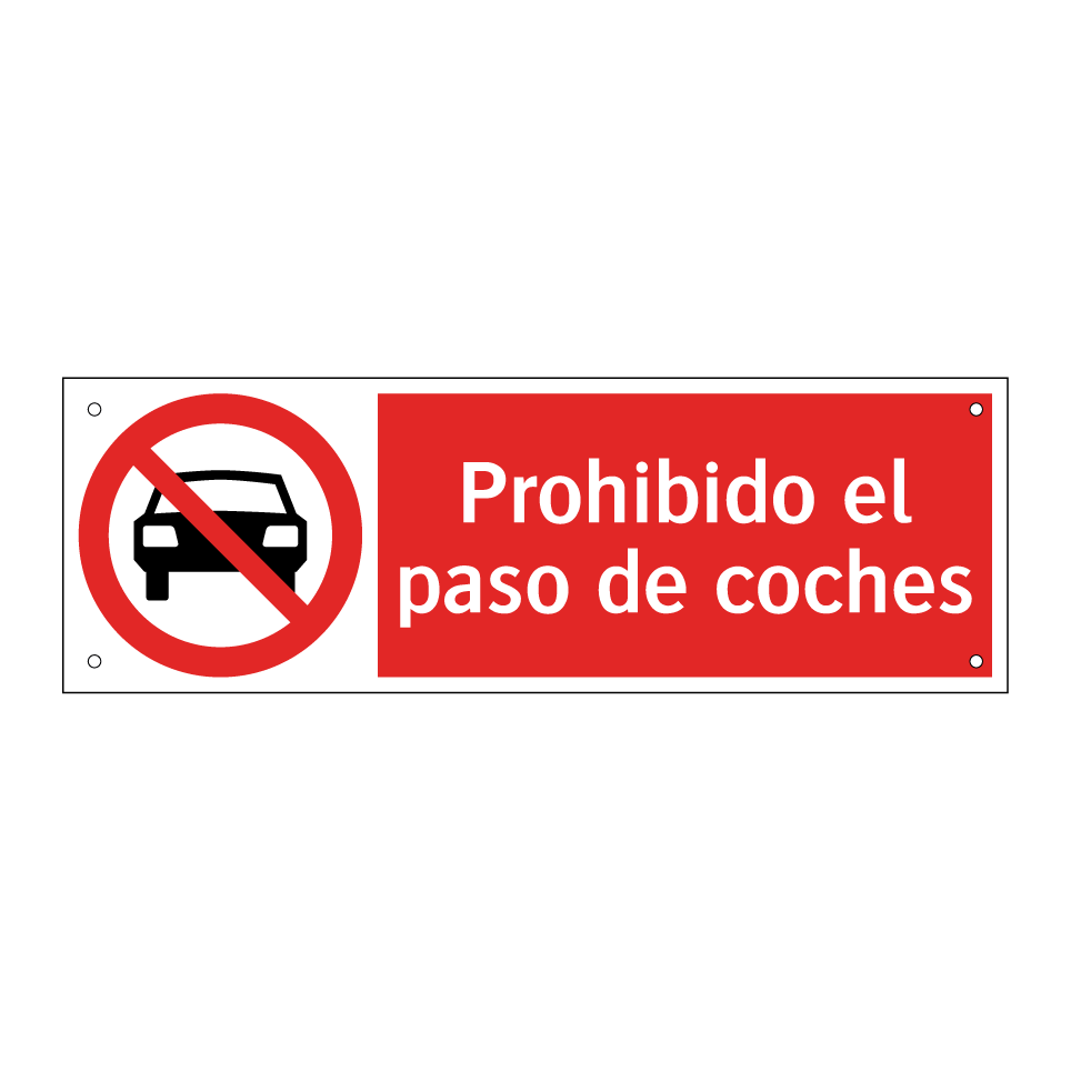 Prohibido el paso de coches