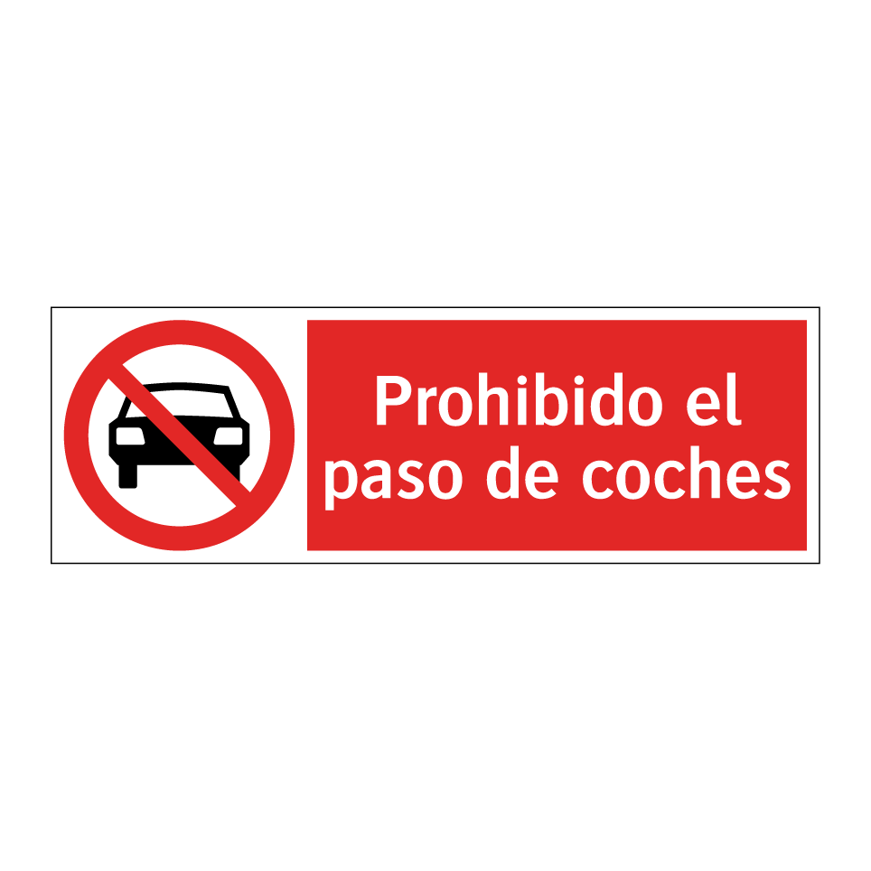 Prohibido el paso de coches