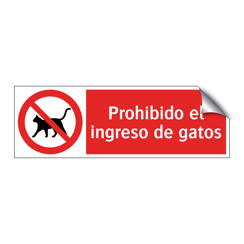 Prohibido el ingreso de gatos