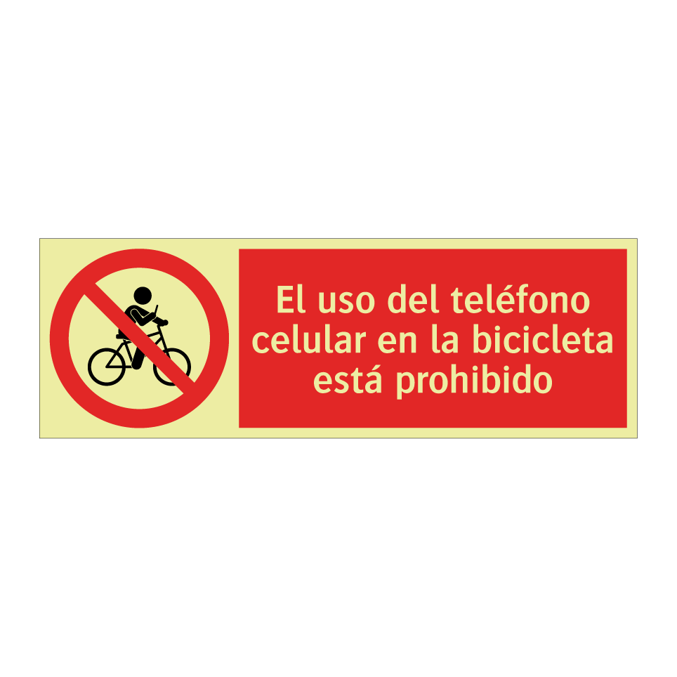 El uso del teléfono celular en la bicicleta está prohibido