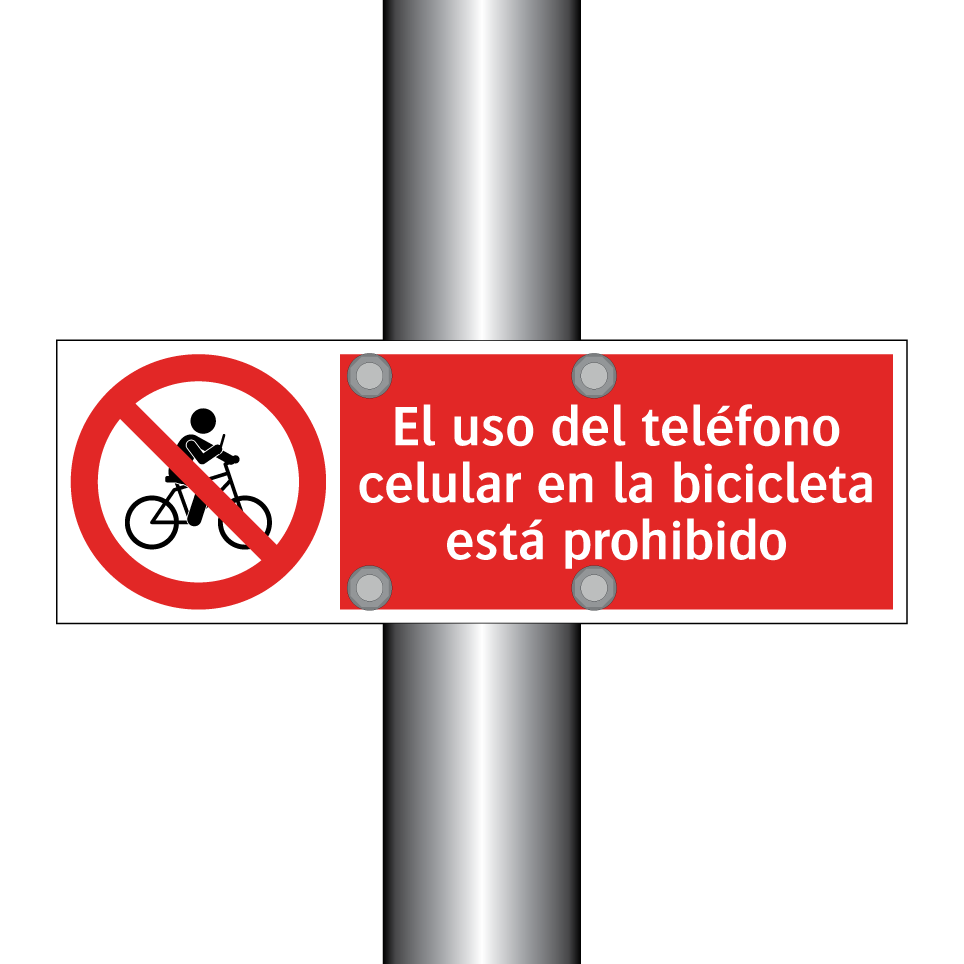 El uso del teléfono celular en la bicicleta está prohibido