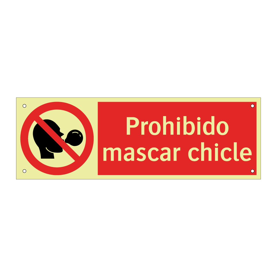 Prohibido mascar chicle