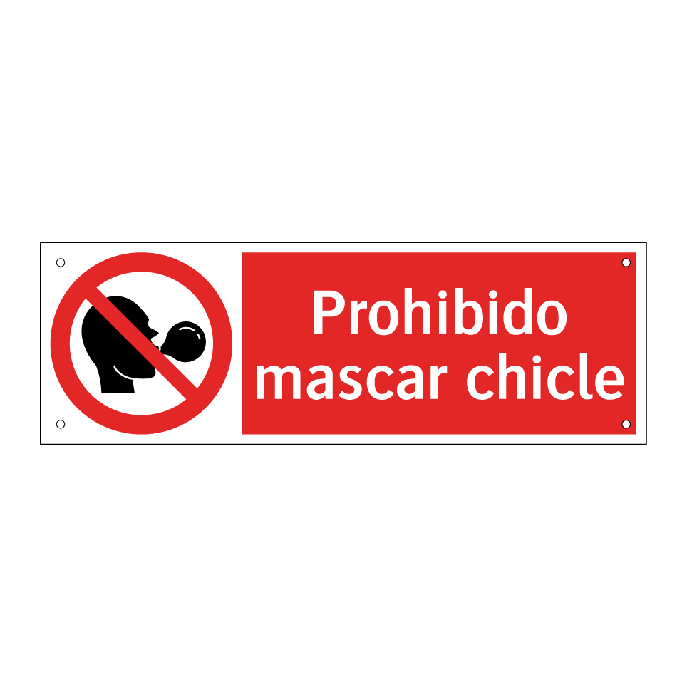 Prohibido mascar chicle