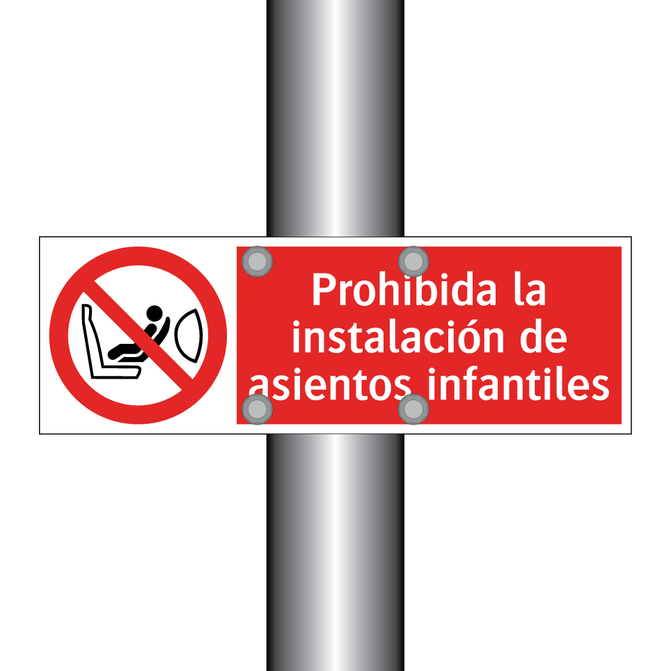 Prohibida la instalación de asientos infantiles